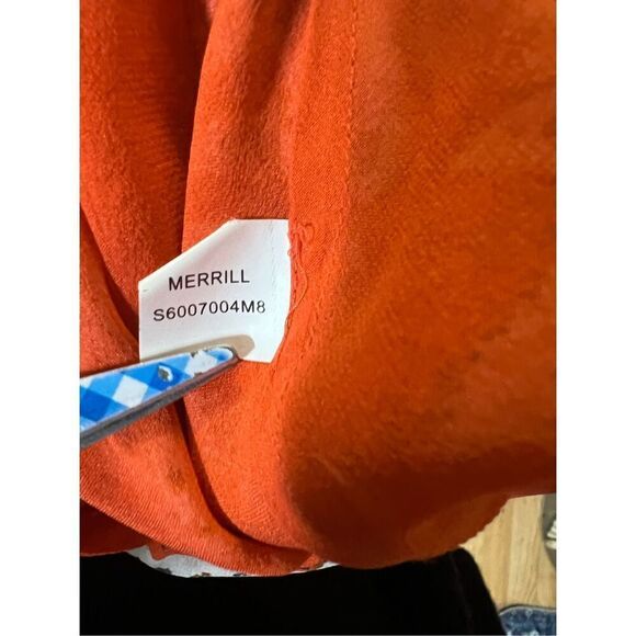 Diane von Fursenburg Flowy Floral Orange 100% Silk Butterfly Scoop Neck Lightwei - Picture 7 of 7